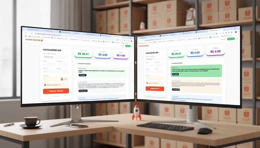 Interface Shopee Booster Profissional